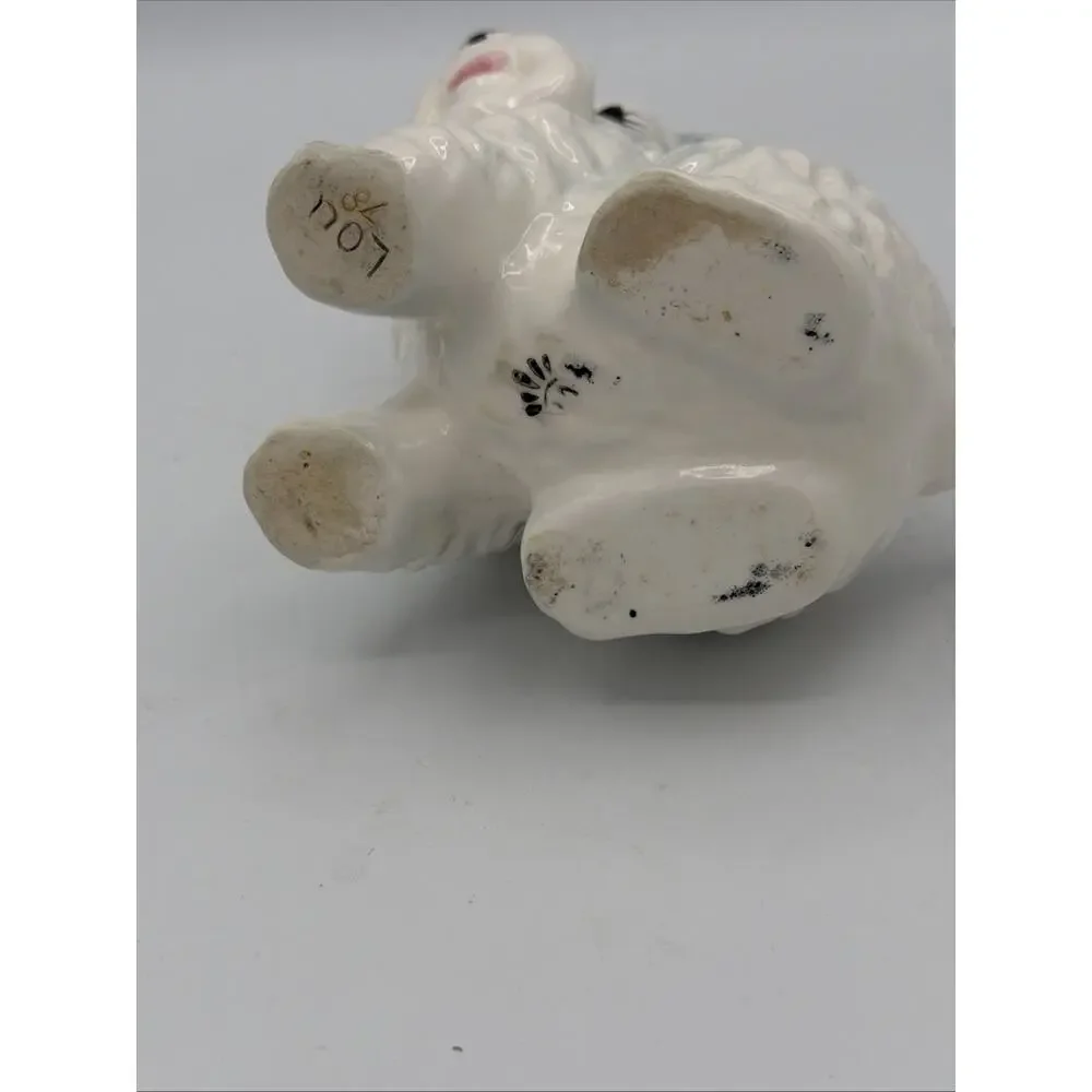 POODLE Dog Planter Vase Inarco Japan 7” MCM Vintage Puppy 50s 60s kitsch ceramic
